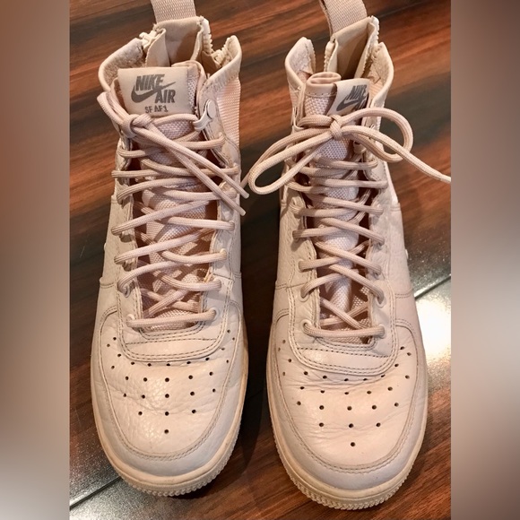 Nike Pastel Urban Utility SF Air Force 1 Mid Goddess of Victory Sneakers - 7Y - Picture 8 of 12